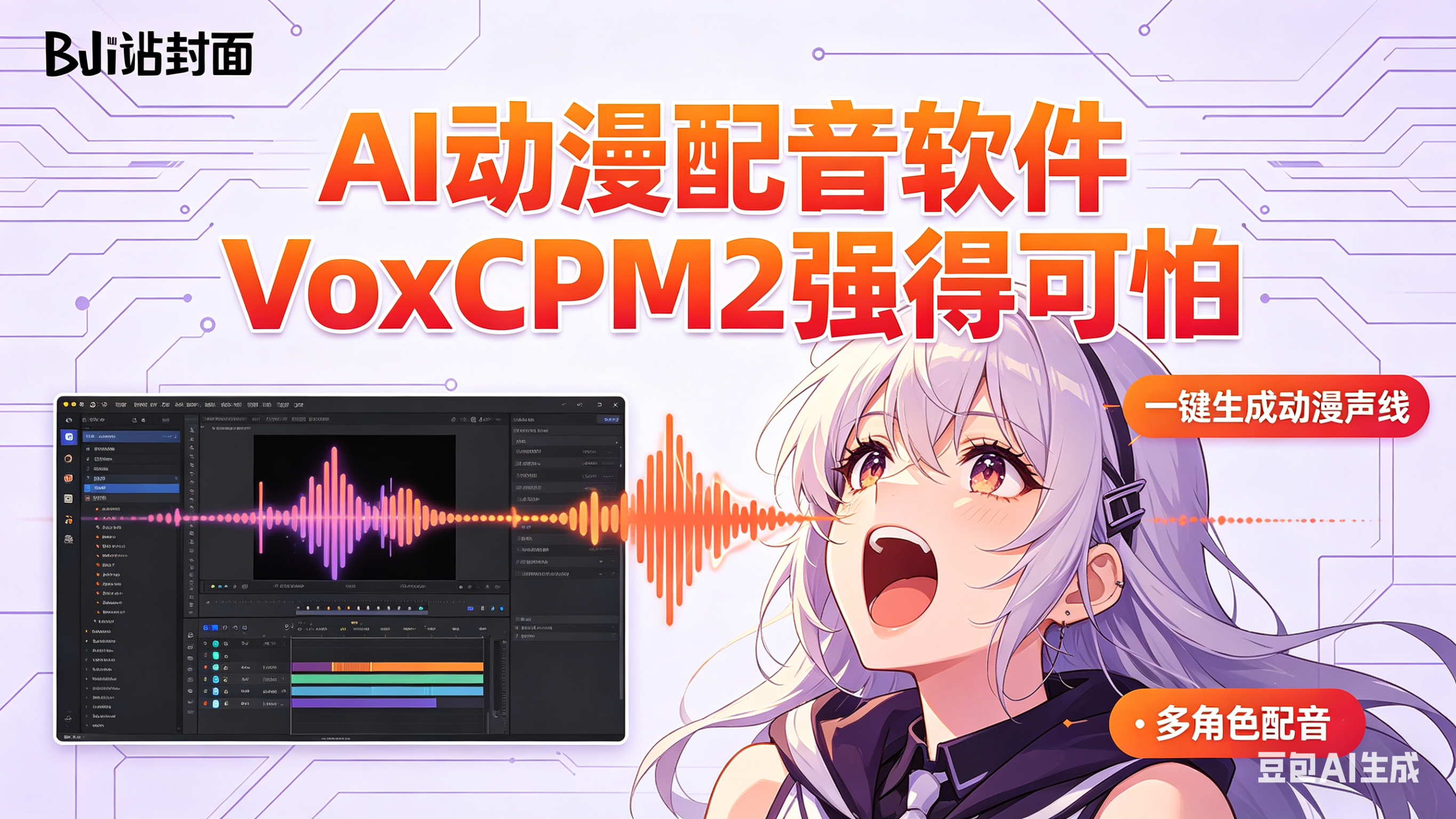 AI语音克隆，声音合成本地免费部署voxcpm
